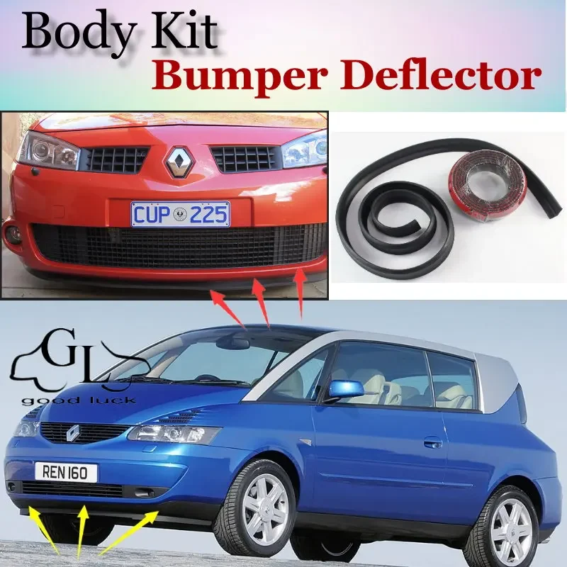 Bumper Lip Deflector Lips For Renault Avantime Front Spoiler Skirt For TopGear Friends Car Tuning View / Body Kit / Strip