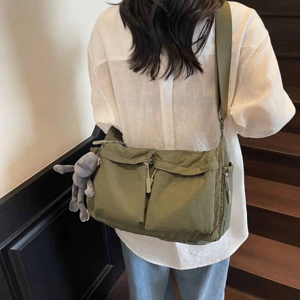 

Легкая нейлоновая сумка-тоут, водонепроницаемая, вместительная, с множеством карманов, унисекс, повседневный дизайн, большая вместимость