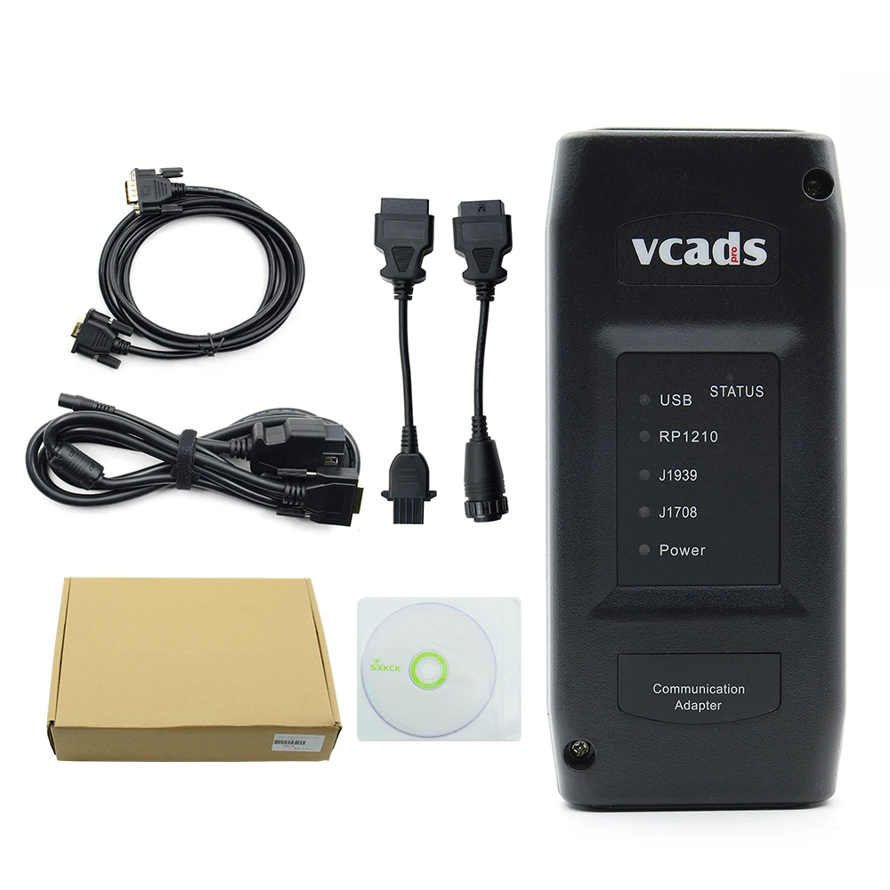 

VCADS Pro Vcads PRO 2.40 Heavy duty Scanner VCADS Pro Truck Diagnostic Tool Auto SCANNER For volvol old truck