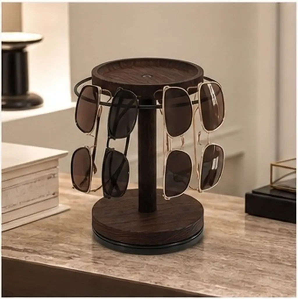 Glasses Storage Rack Rotating Eyewear Organizer Sunglasses Display Racks Stand Frame