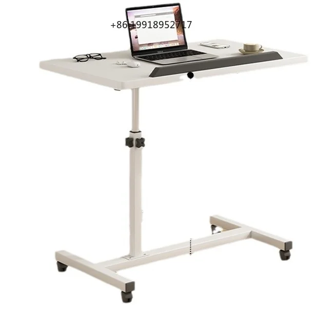 Adjustable Height Bedside Lift Up Computer Laptop Table Mobile Rolling Sofa Side Foldable Small Desk Escritorios  Habitación