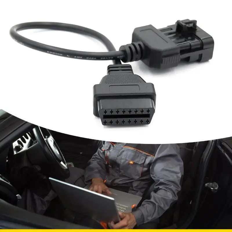 SZCH Efficient OBD Diagnostic Cable Adapter Tool 10 Pin Connector for Vehicle Check Accurate Vehicle Problem Identification