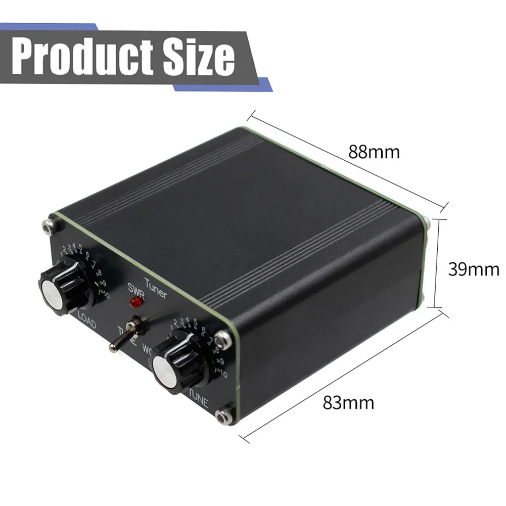 QRP For Z-Match Antenna 5W Tuner 3-28 MHz Antenna Tuner 25 To 2500 Ohms Manual Antenna 88mm X 83mm X 39mm Accessories