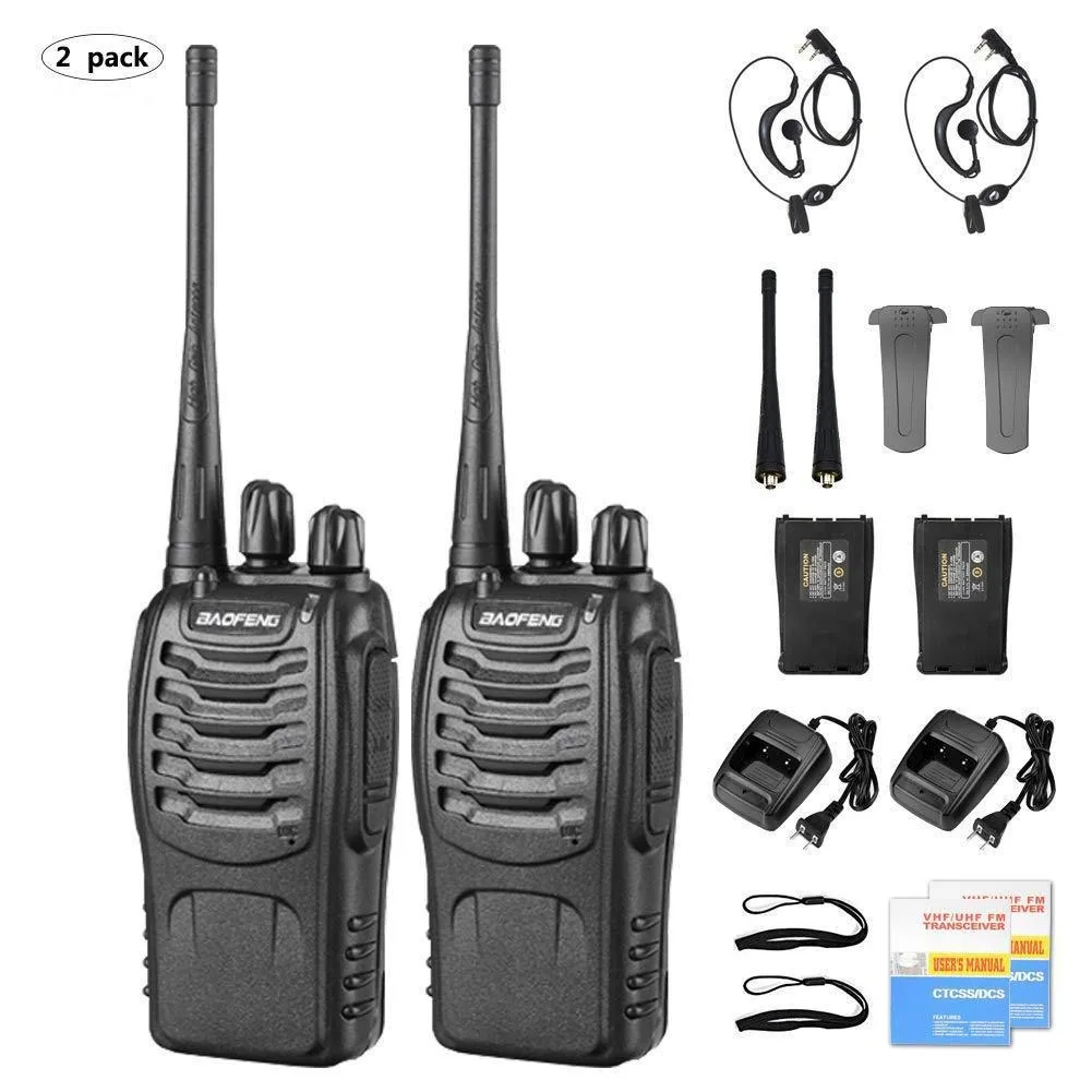 Baofeng BF-888S جهاز اتصال لاسلكي خارجي مدني نظام بث صيني وإنجليزي جهاز اتصال لاسلكي عن بعد محمول باليد