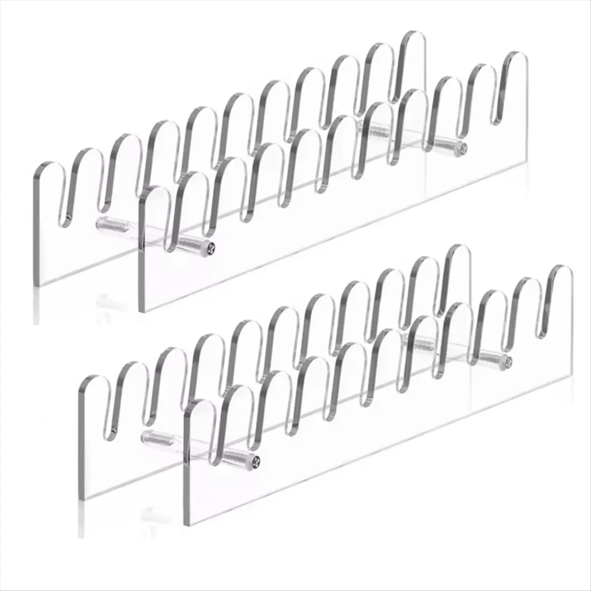 2Pcs Baseball Cap Organizer Acrylic Baseball Cap Storage New Acrylic Acrylic Hat Rack