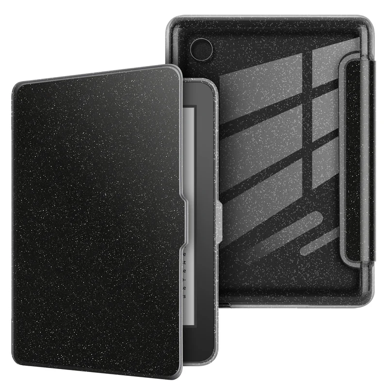 Gitterende Acryl Transparante Achterkant Case voor 2024 Kobo Clara Kleur BW 2E N365 N367 N506 6'' Case PU Leder Smart Sleep Cover