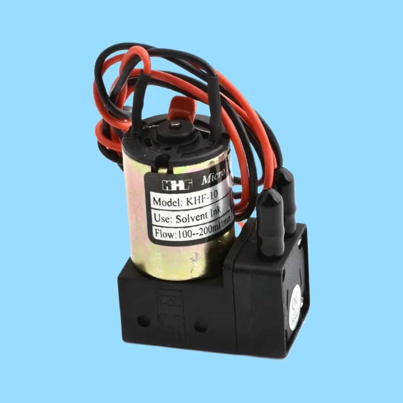 2PCS KHF 24VDC 3W Small Ink Pump, 100-200ML/min Micro Diaphragm Liquid Pump for Large Format Eco Solvent Printers