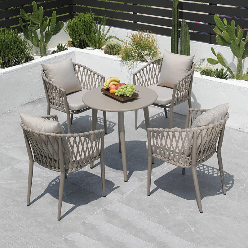 Garden Balcony Outdoor Tables Courtyard Balcony Modern Nordic Outdoor Tables Lounge Minimalist Jardin Mobiliario Furniture