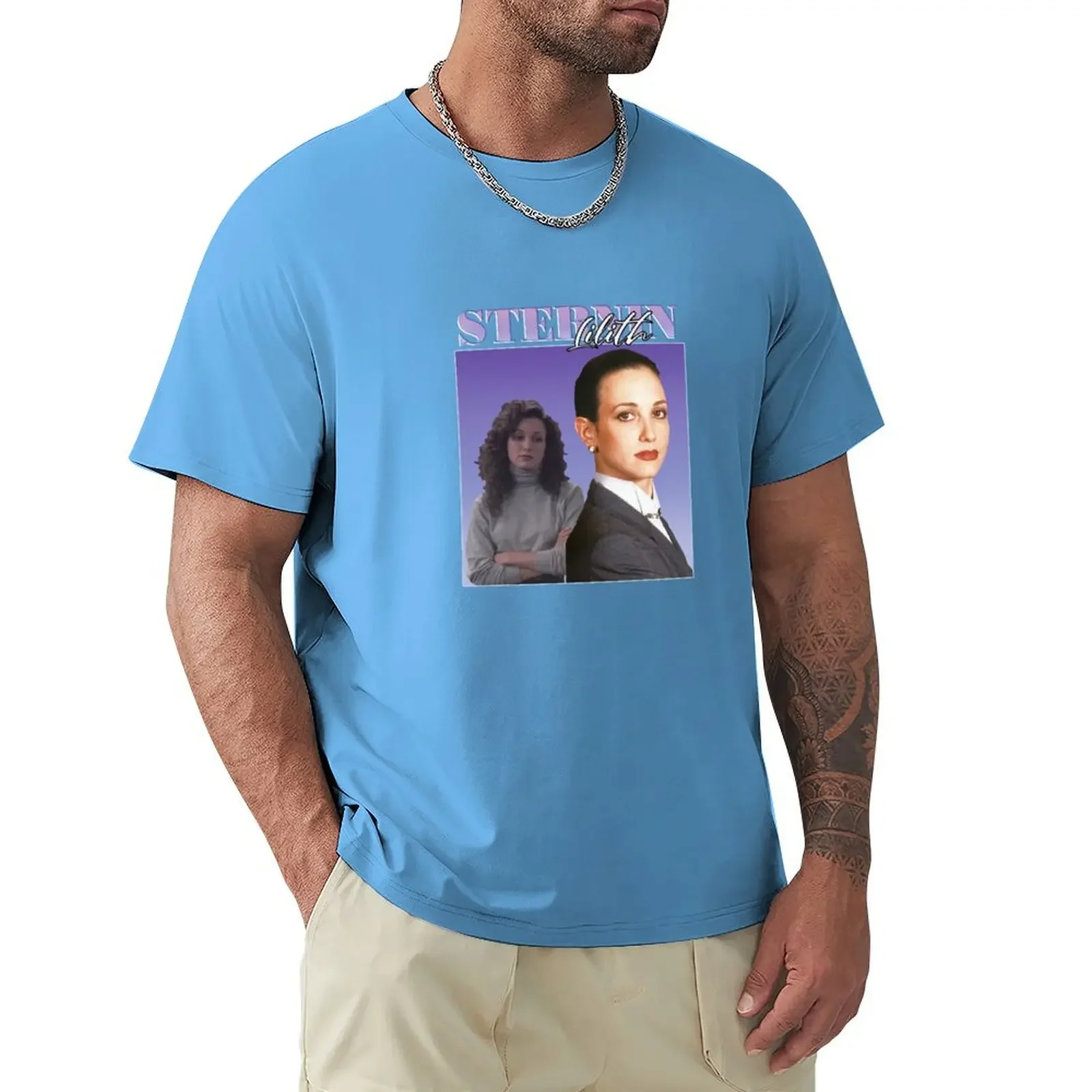 

Lilith Sternin Vintage Retro Poster T-Shirt baggy shirts summer top animal prinfor boys mens cotton t shirts
