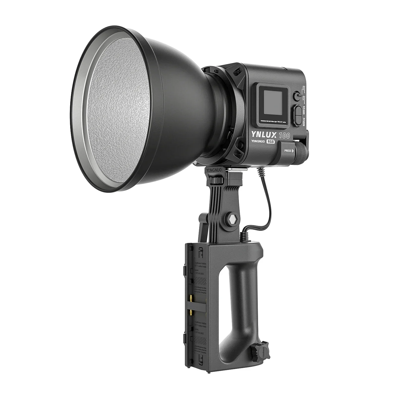 

Yongnuo YNLUX100RGB полноцветный портативный живой светодиодный заполняющий светильник постоянный 120 Вт регулируемая цветовая температура COB кинолампа