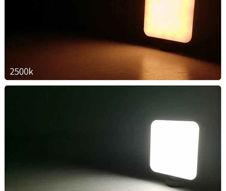 Soonpho W64ミニledライトポータブル2色ledビデオ写真照明selfieライブvlog強化記入lightphones videの