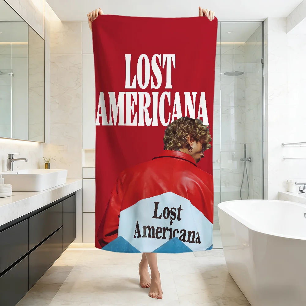 Rapper Singer M-Machine G-Gun Kelly M-MGK lost americana soft Beach Towels Trip swim Pool bath Towel Gym home Decor Gift Holiday