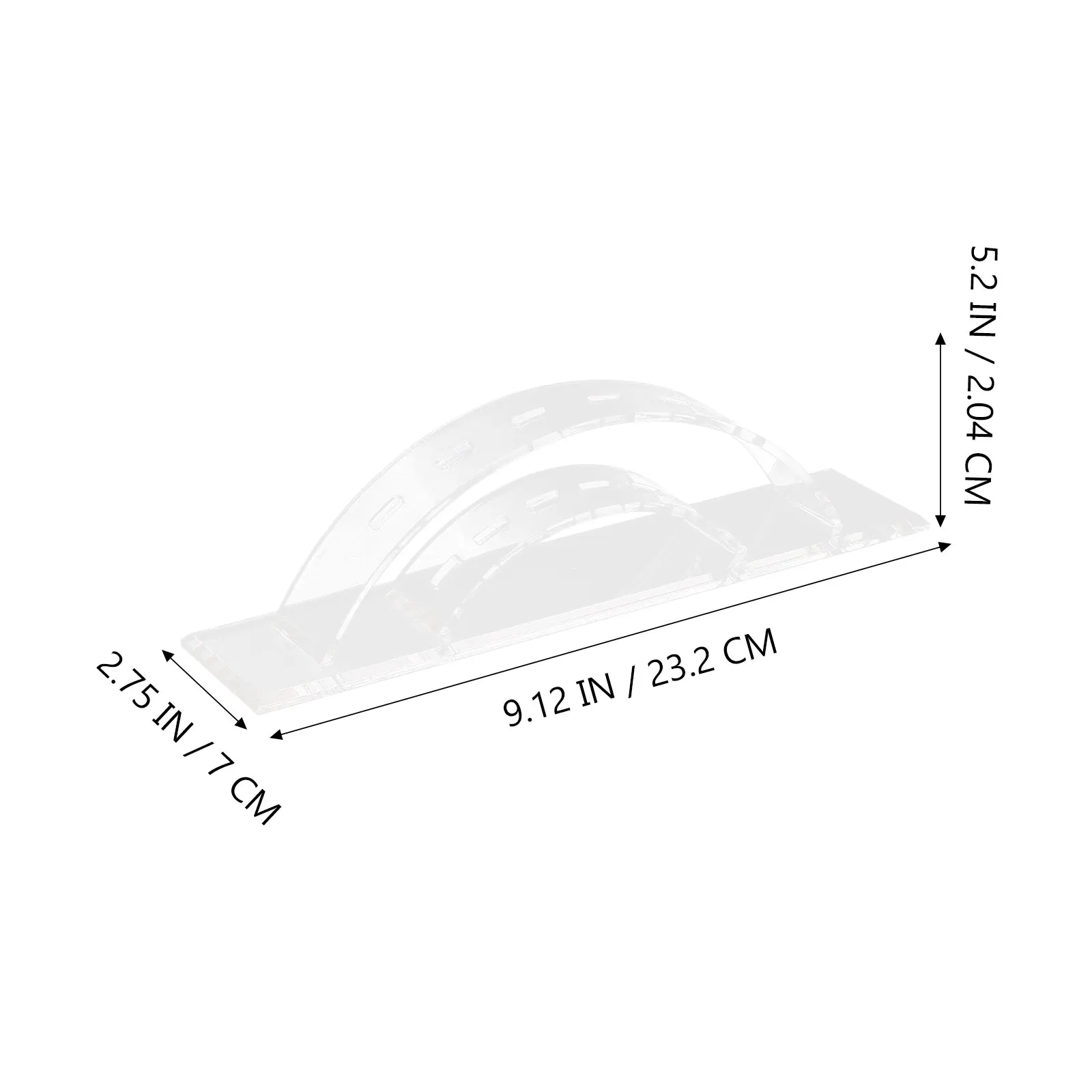 

1pc Acrylic Tweezers Holder 6-Slot Makeup Tool Organizer Eyelash Extension Storage Stand Transparent Small Beauty Helper