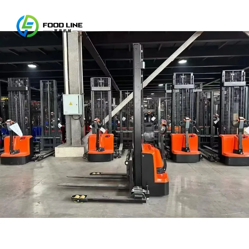 Custom pedestrian electric stacker pallet stacking machine high load capacity factory inventory turnover commercial storage use
