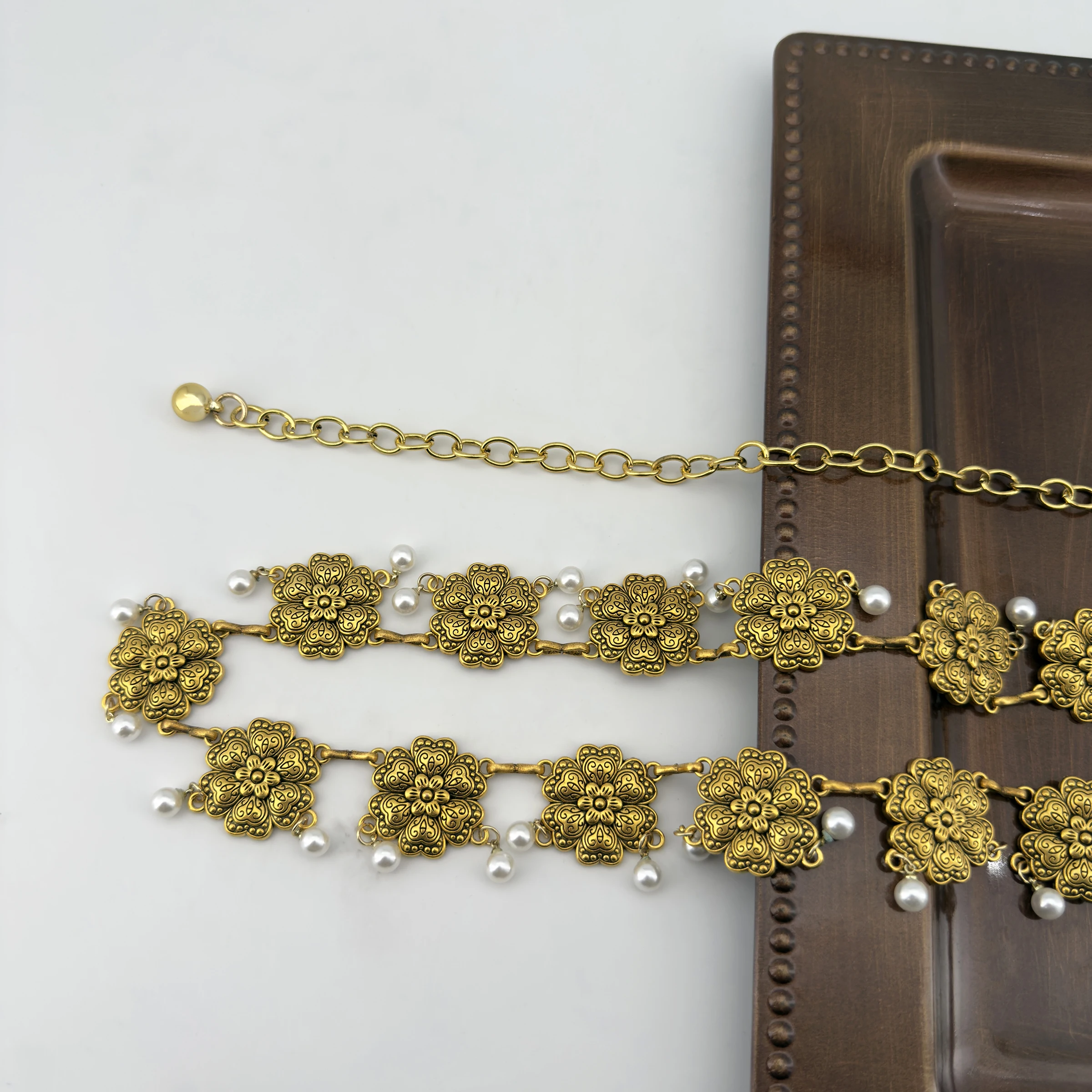 Bohemian-Stil Retro Gold Sonnenblumen-Blumen-Mode Western-Elemente Denim-Taillenaccessoires Damen Hosen- und Rock-Kette Vielseitig Einsetzbar – Detail 20