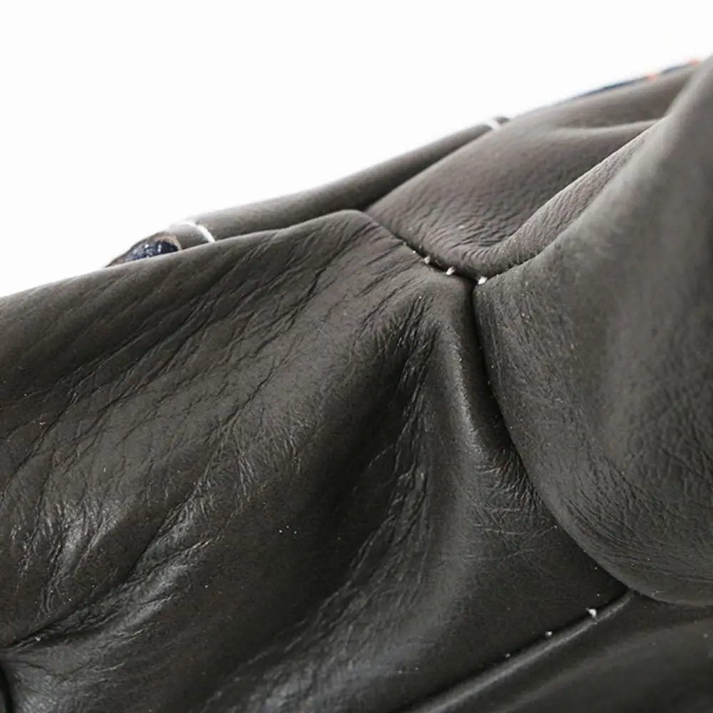 1 زوج مقاومة للتآكل قفازات لحام جلد البقر حماية العمل قفازات العمل الجلدية المقاومة للحرارة مريحة #1