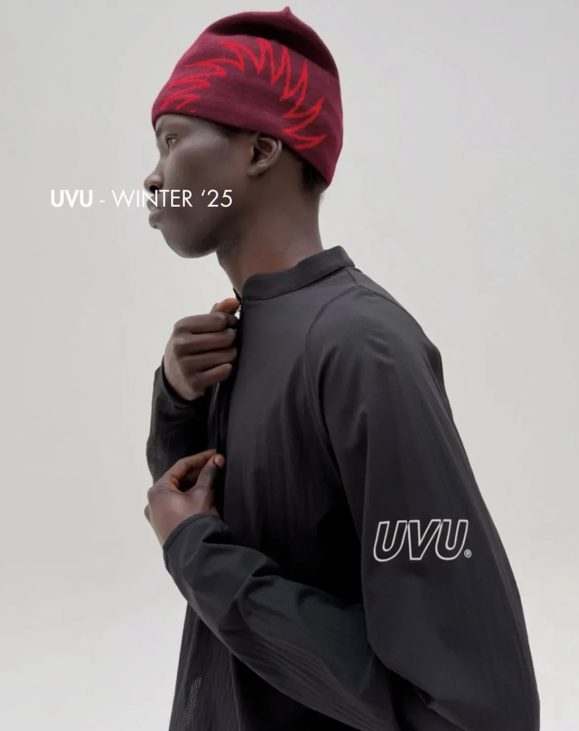 UVU Running Nylon Half Zip Pullover Long Sleeve T-Shirt Breathable Quick Dry Athletic Top For Jogging Gym Daily Casual Unisex