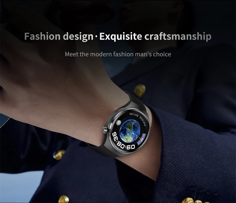 2026 New Watch 4 Pro Man Woman Smart Watch Bluetooth Call GPS NFC Heart Rate 100+ Sports Waterproof Smart Watch For Android iOS Sdbd25ff95aa545ca8742103bedf6d1fda