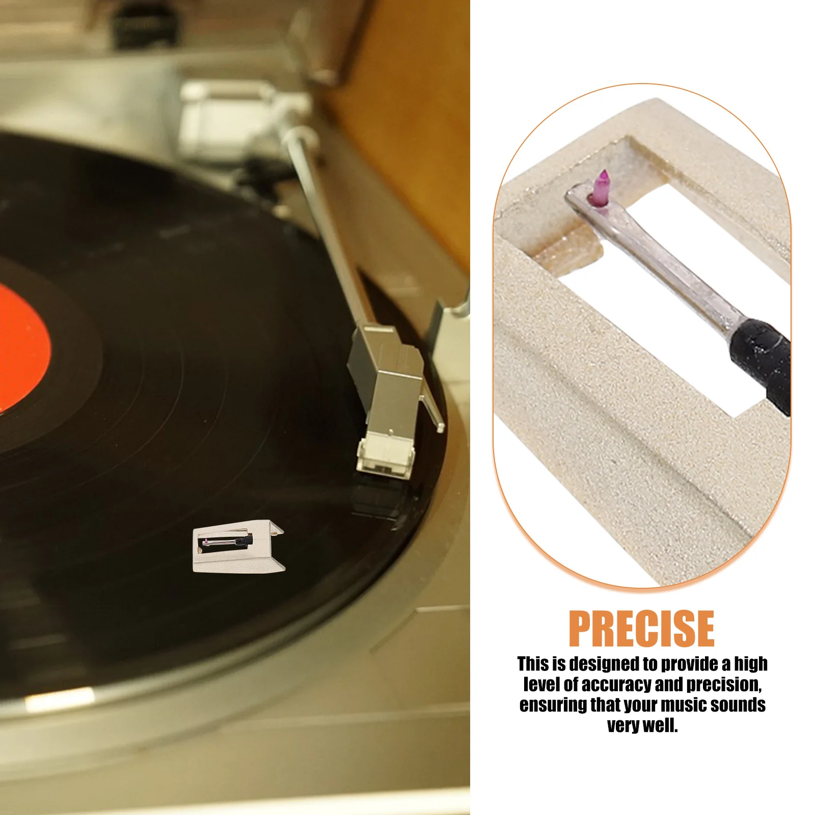 

2pcs Replacement Turntable Needle Aluminum Alloy High-Fidelity Sound Universal Compatibility For Vinyl Record Player Needles Dj