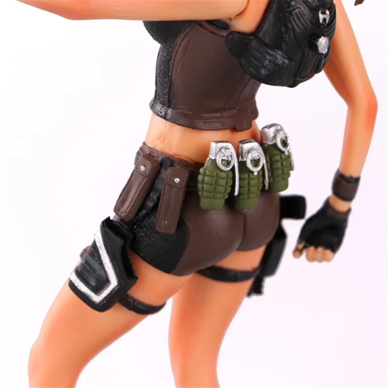 22cm Cartoon Lara raiden figurka wspólna lalka twarda kolekcja PVC Model kręta zabawka