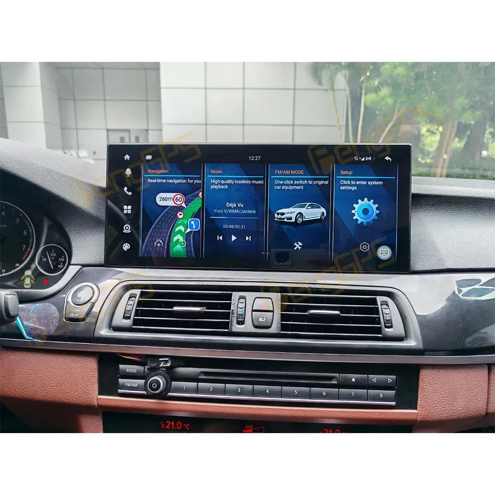 15.6 Inch Android 13 CarPlay Car Radio for BMW 5 Series 2010-2017 Touch Screen Multimedia Player GPS Navigation Stereo Head Unit