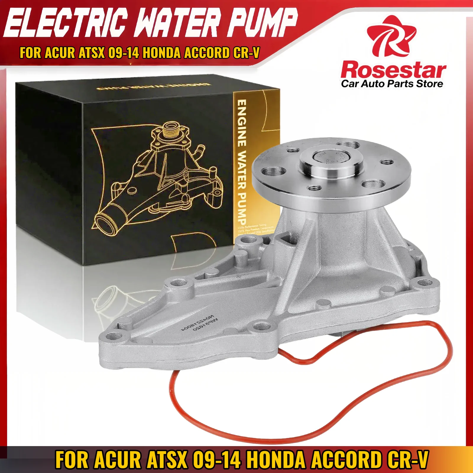 

Water Pump with Gasket Compatible with Acura TSX 2009-2014 Honda Accord/CR-V L4 2.4L | Replaces AW6233 42220 W2196M 19200R40A01