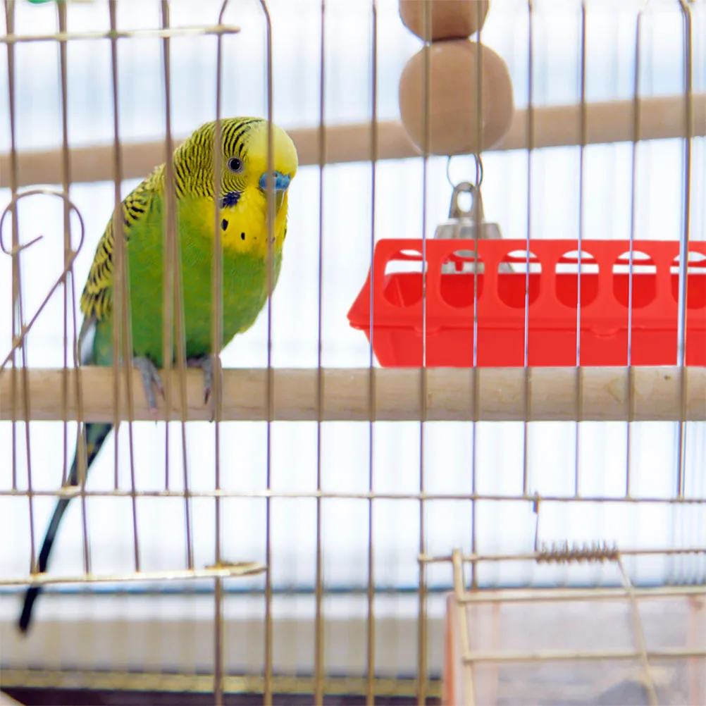 

4pcs Pigeon Feeders Durable Bird Feeding Trough For Cage Multi-Hole Design Canary Cockatiel Finch Parakeet Chicken