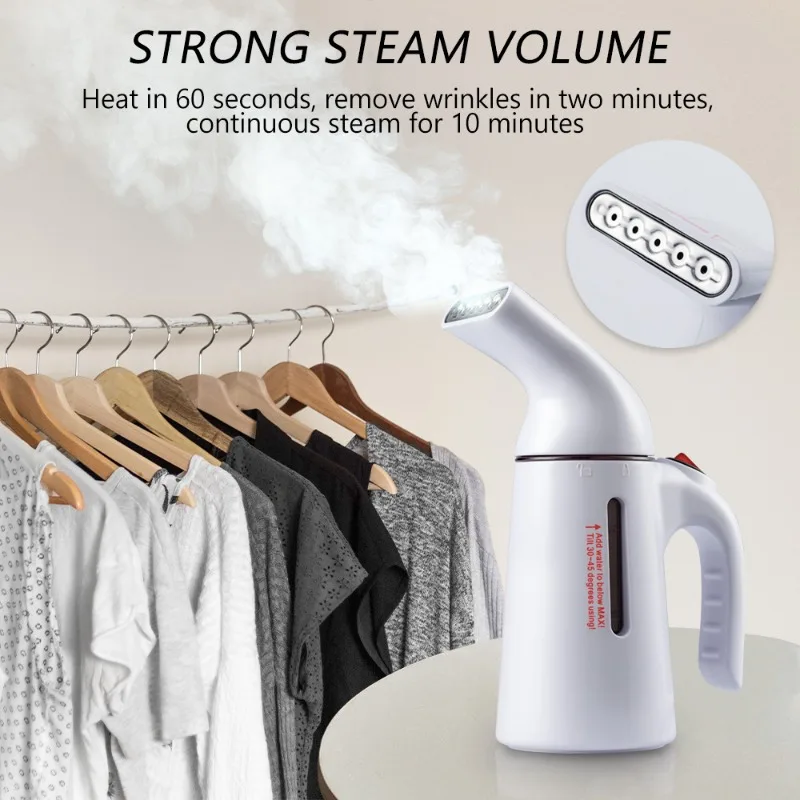 US Plug 110V Portable Handheld Garment Steamer Mini Steam Brush Household Fabric Wrinkle Remover Iron