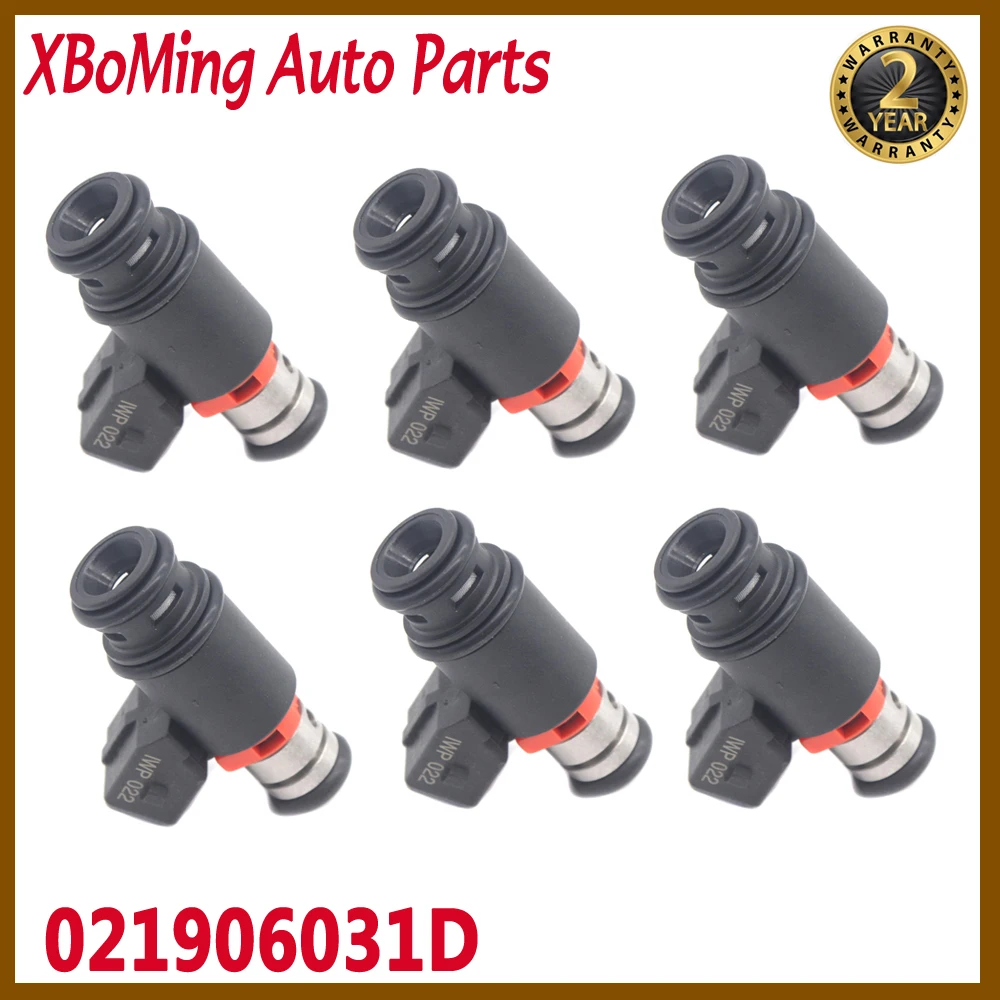 

6PCS Car Fuel Injector 021906031D For Volkswagen Golf Jetta EuroVan 1999-2003 IWP022