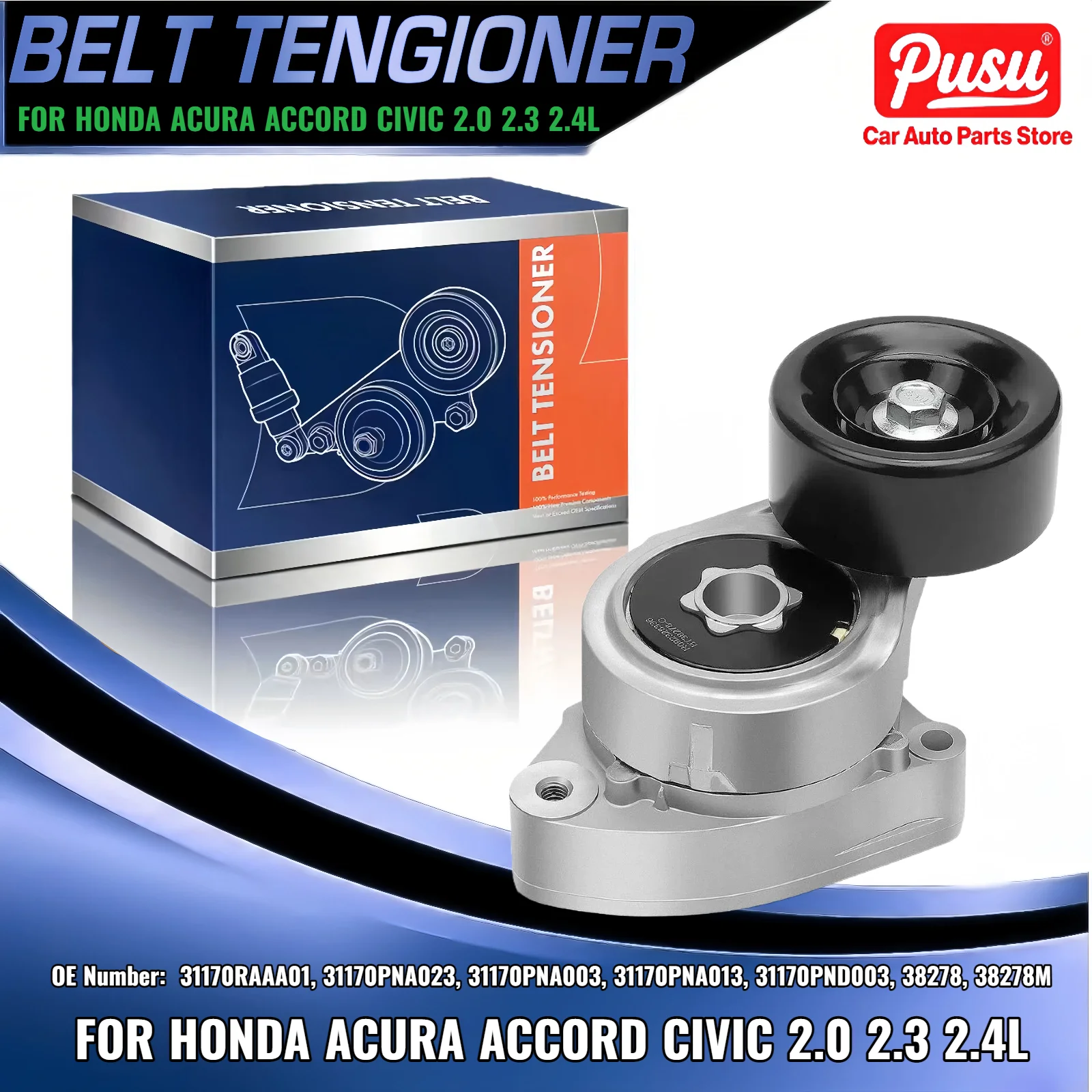 

Натяжитель ремня в сборе со шкивом для Honda Accord Civic Acura TSX CSX 06-11