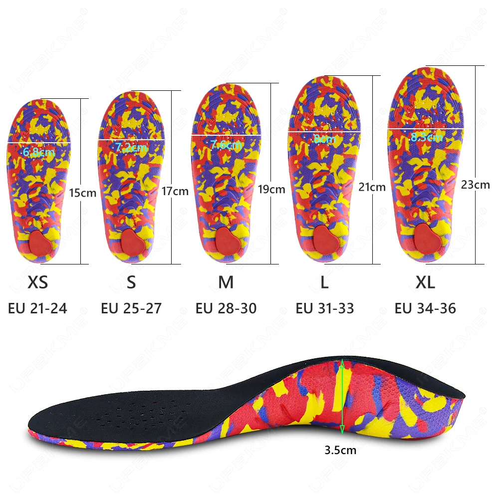 Children Ortopedic Shoe For Kids Sneakers Sport Insoles For  Arch Support Flat Feet Ultralight Comfortable Template Inserts Pads