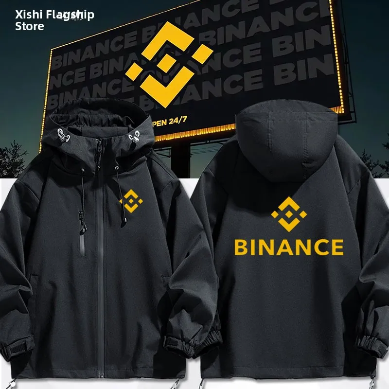 

Binance Anti-Wind Jaet Outerwear ex Spring Autumn Polyester Fiber Long Sve Zipper Closure Youth Faion Modern Sle