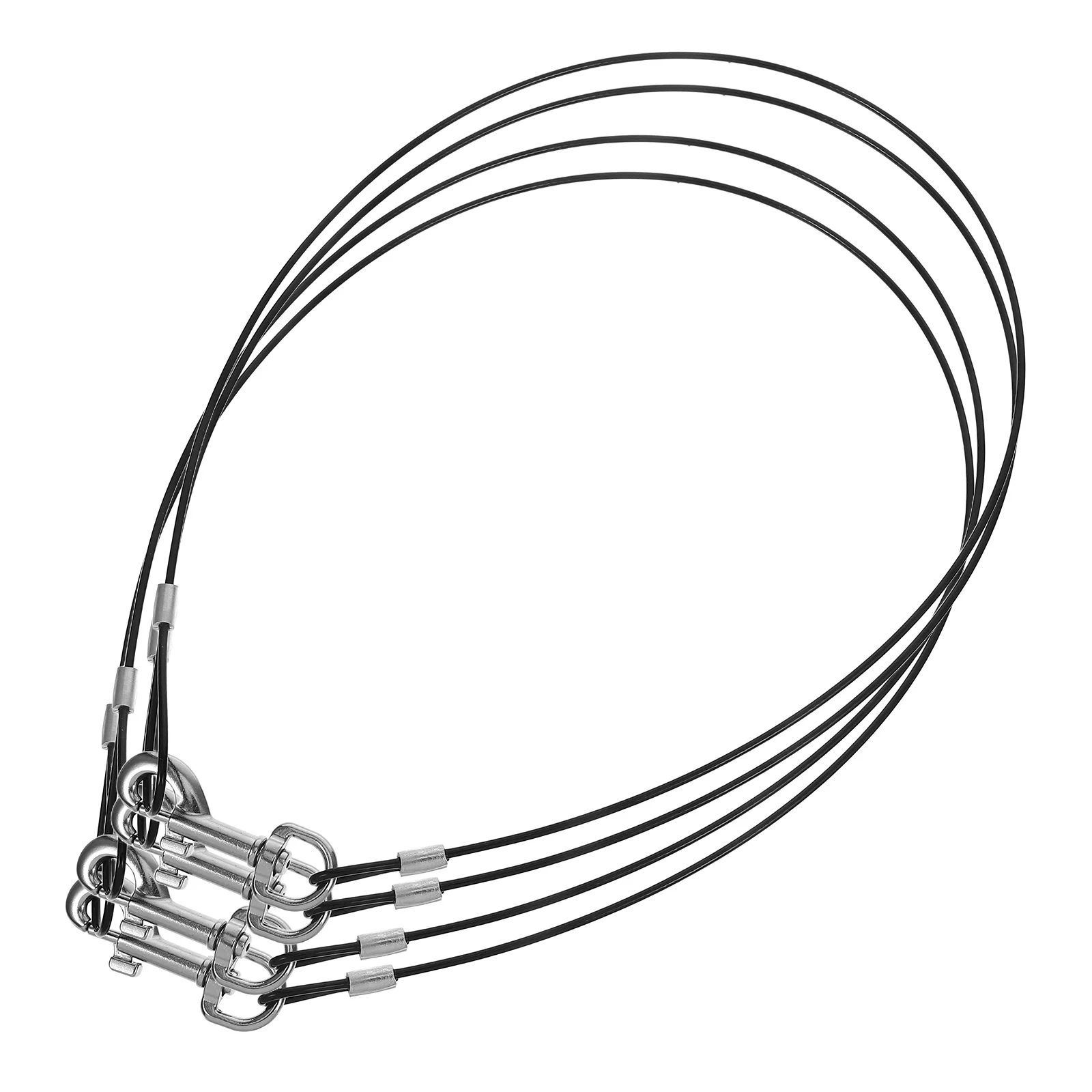 

4 Pcs Dog Leash Unbreakable Bite Resistant Metal Wire for Large Dogs Rope Safety Plastic Steel Thick Durable Tether Training