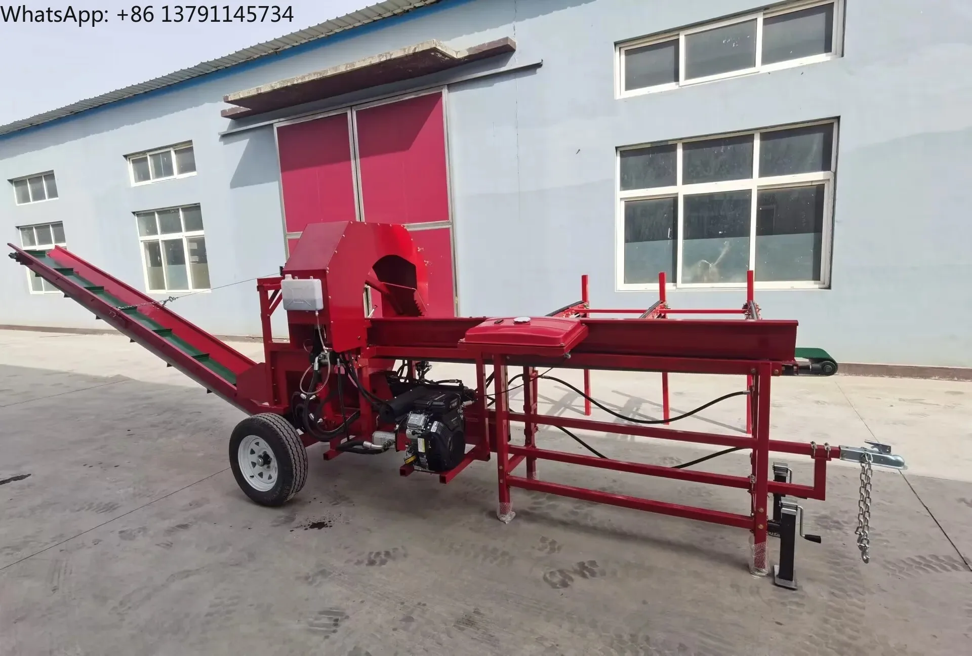 High power firewood processor 45 ton multi-function hydraulic logv splitter 20HP