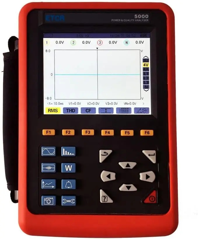 ETCR5000 Power Quality Tester Analyzer Power Energy Monitor With ETCR068B Clamp Current Sensor 40Hz~70Hz Frequency