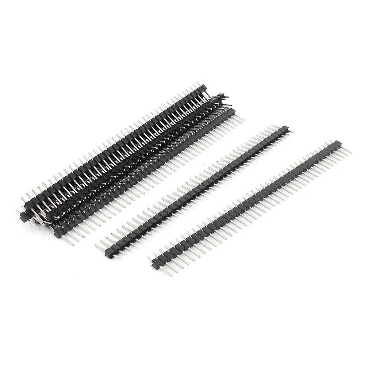 

20Pcs Single Row Pin Headers 2.54mm Male Female Header Connectors Breakaway Pcb Board Ideal for Circuit Breadboard