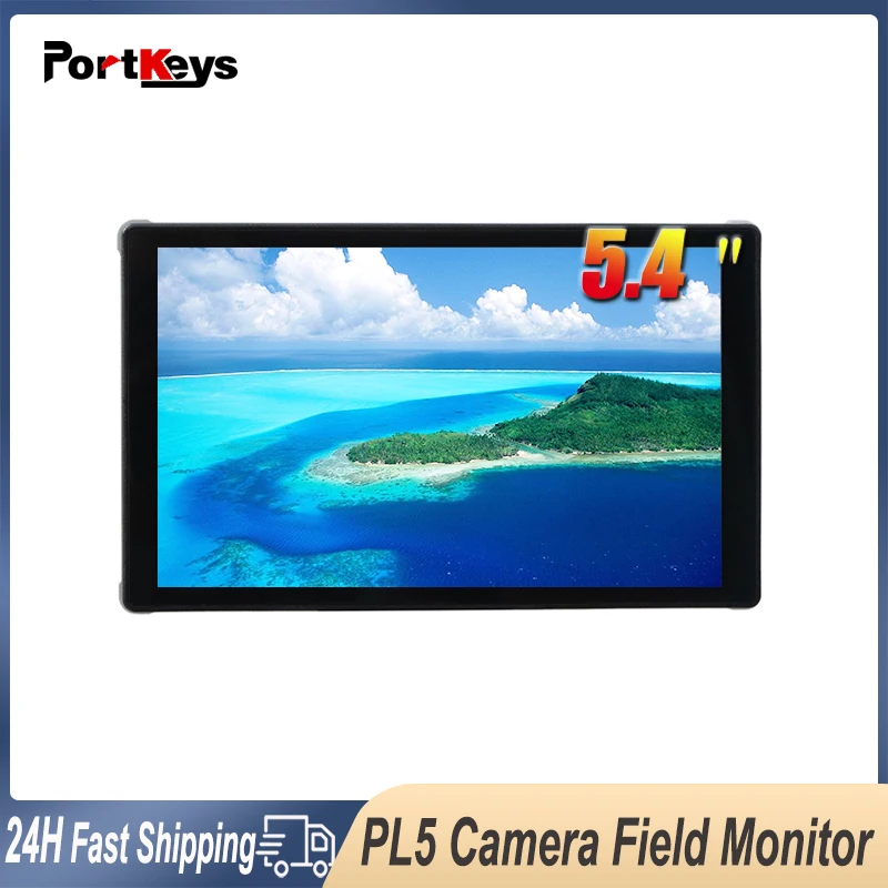 

Portkeys PL5 5.4" Camera Field Monitor 1920x1080 3D LUT Display 4K Capture Card Monitor HDMI-USB C for DSLR Camera Live Steaming