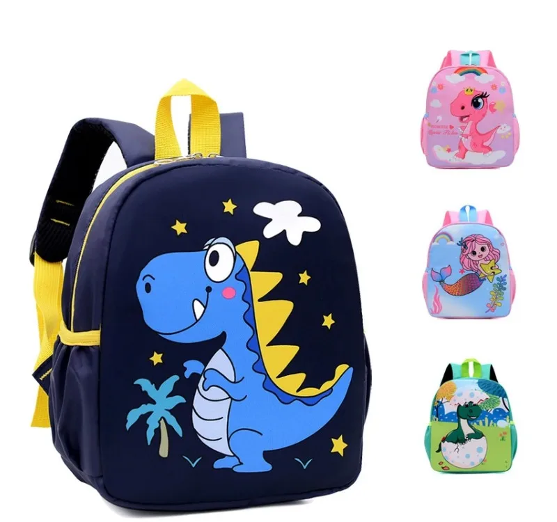 Cute Cartoon Dinosaur Baby Backpacks Kindergarten Schoolbag Children Boys Girls School Bags Adjustable Animals Kid Backpack