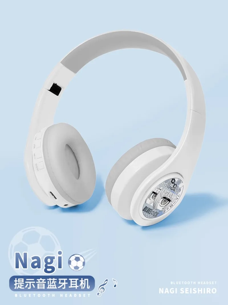 Anime BLUE LOCK Nagi Seishiro Fashion Wireless Bluetooth Headset Comfortable Stereo Fold Headphones Cosplay Gifts