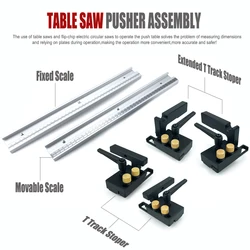 45 Chute T Track with Scale Alloy T-tracks Slot Miter Track 300-800mm Woodworking Saw Table Workbench DIY Tools 4.8