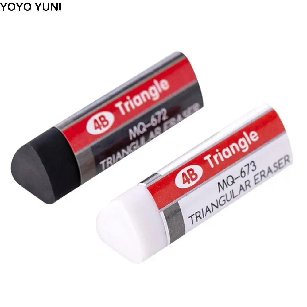 

Soft and Clean 4B Erasers Black White Sketching Art Triangular Eraser Long-lasting Drawing Pencil Eraser Examinations