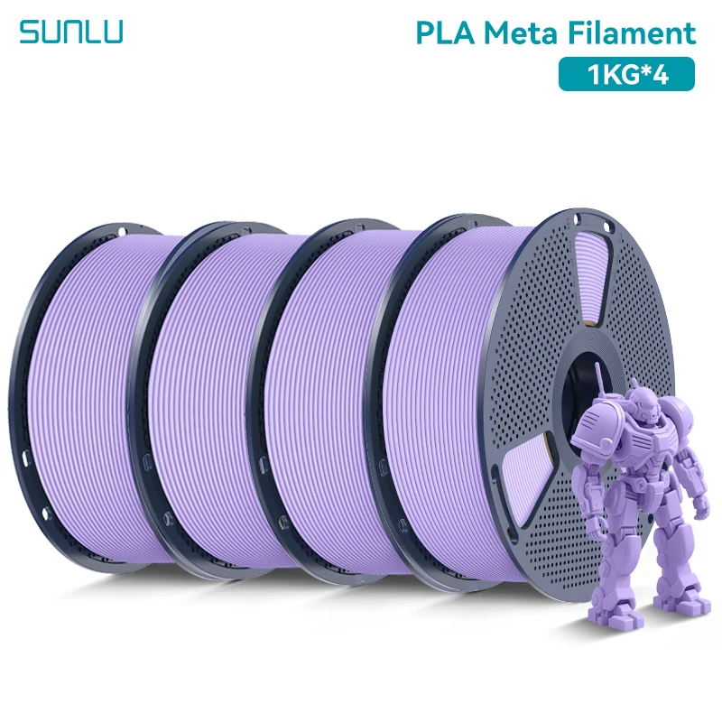 SUNLU PLA Meta 3D-Drucker Filament 4KG 1KG/Rolle 175MM Toleranz +/-0,02MM Filament Schneller Versand 2-7 Tage