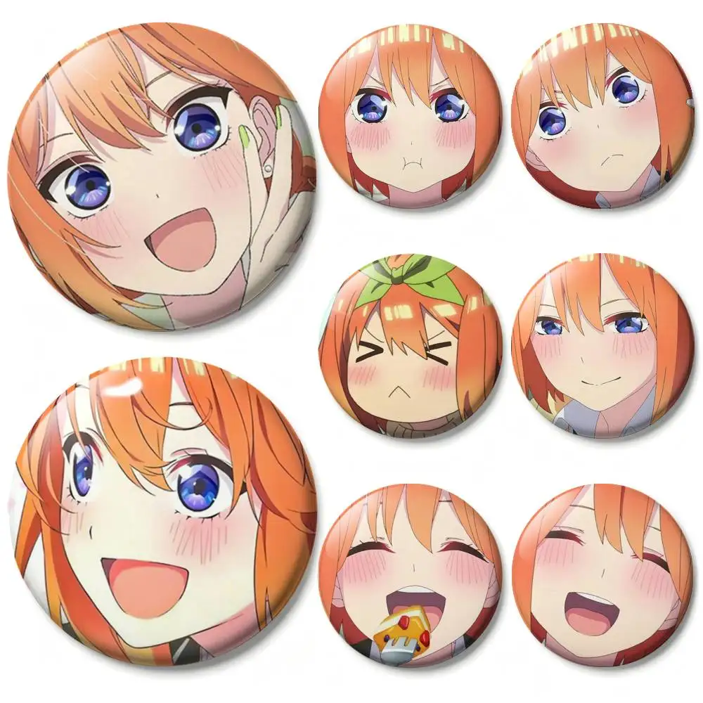 Y-Yotsuba N-Nakano Badges 25 32 44 58 75 mm Round Fans Collect Friends Gifts Brooch Souvenir