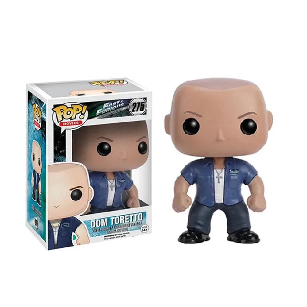 Funko Pop Movies Fast and Furious Dom Toretto #275 Brian O'conner #276 Luke Hobbs #277 Vinyl Action Figure Toys Kids Gifts