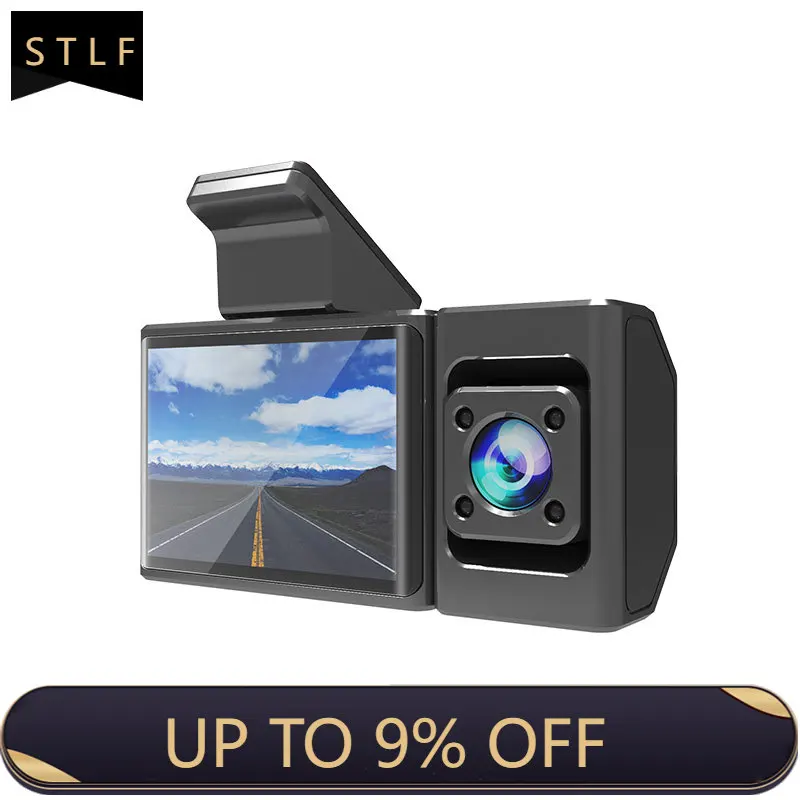 

3 Channel Dashcam 4K UHD 2 Inch Built-in GPS Car Black Box Night Vision 150 Degree Parking System WDR