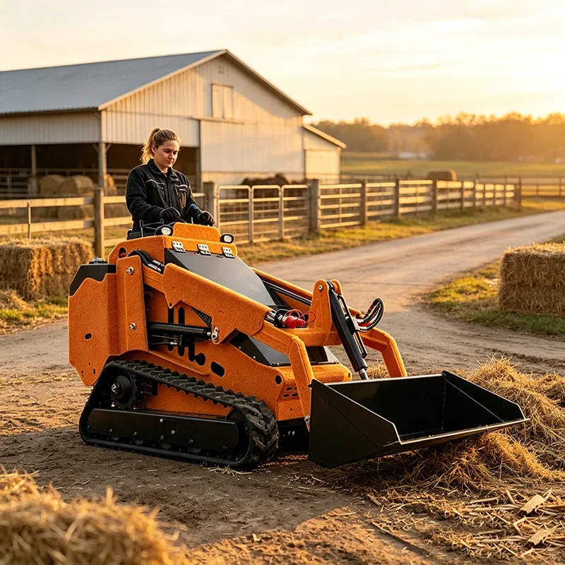 Skid Steer Loader Hydraulic Skid Loader Auger Attachment for Hole Digging Agriculture Jobs