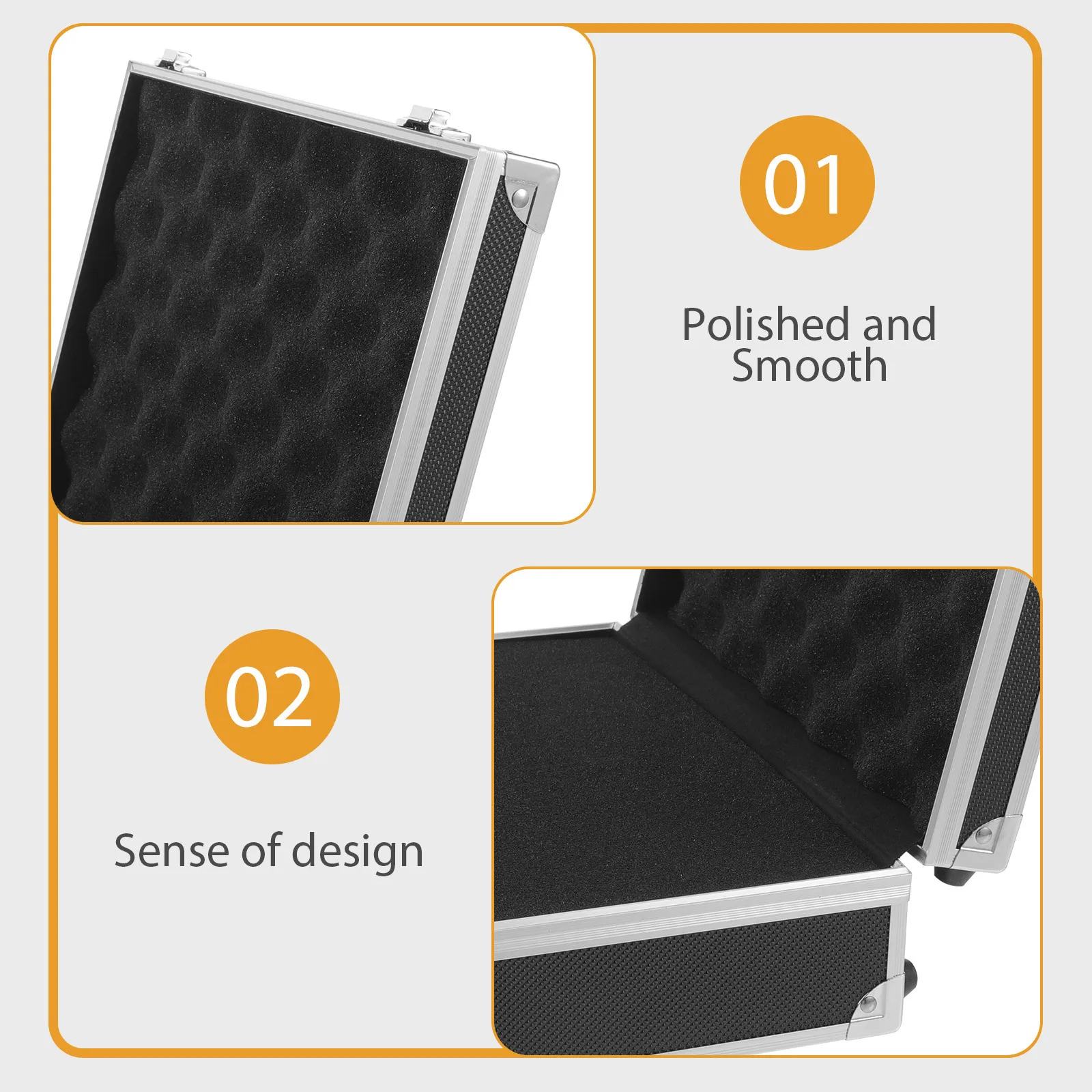 Aluminum Alloy Tool Box Hard Briefcase Portable Storage Case For Tools Instruments Men Metal Carrying Case Waterproof