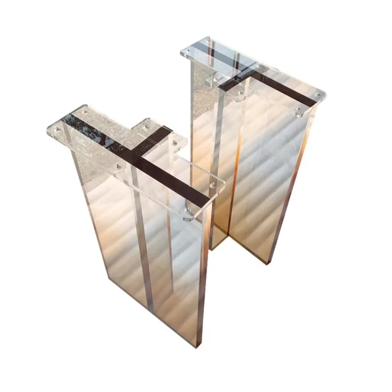 sheet table feet, table legs can be gradually changed multi-color bracket to support table feet, plexiglass high transparency