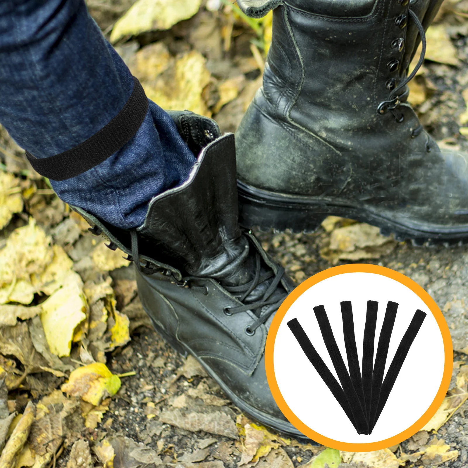 

6Pcs Pant Leg Straps Elastic Boot Straps for Motorcycle Cycling Biking Riding Ankle Strap Fixing Bands for Pants Legs