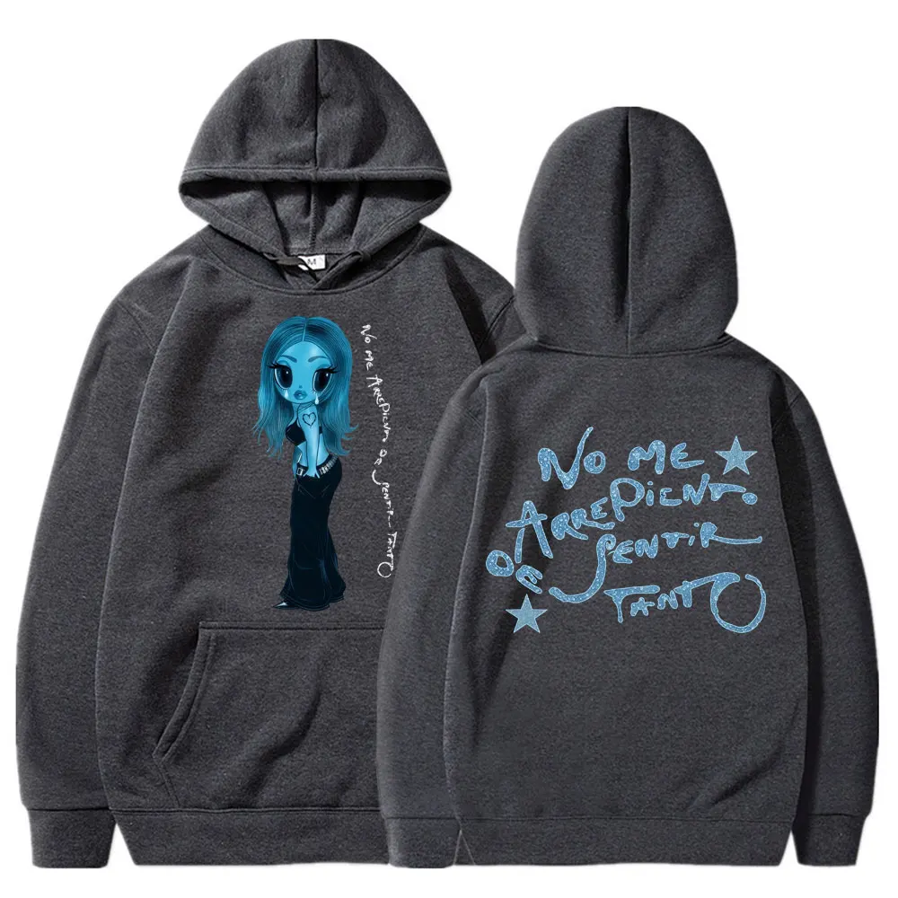 Karol G No Me Arrepiento De Sentir Tanto 2026 New Album Hoodies Music Lover Fashion Sportwear Men Women Fleece Loose Tracksuit